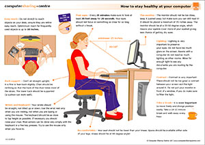 How to stay healthy at the computer