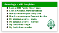 Genealogy - large sticker