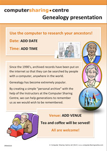 Presentation poster: Genealogy