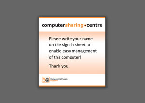 Desktop sign in reminder for Members account