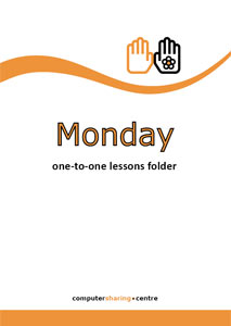 Monday folder label A4