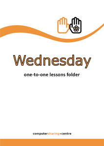 Wednesday folder label A4