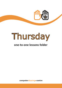 Thursday folder label A4
