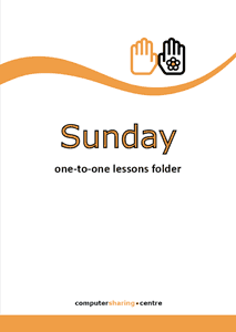 Sunday folder label A4