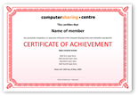 Red certificate